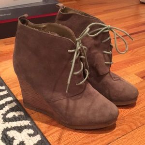 Wedge booties